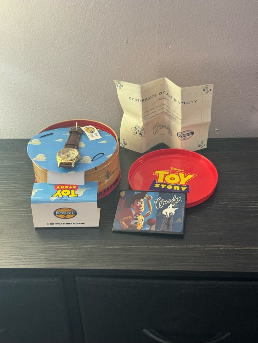Limited edition Fossil x Toy Story Woody Kids Watch – Brown and Gold